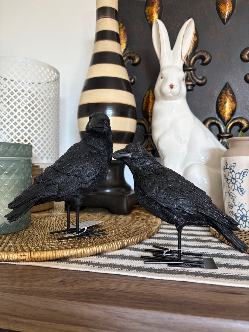 🆕Pair Of Crows Home Decor